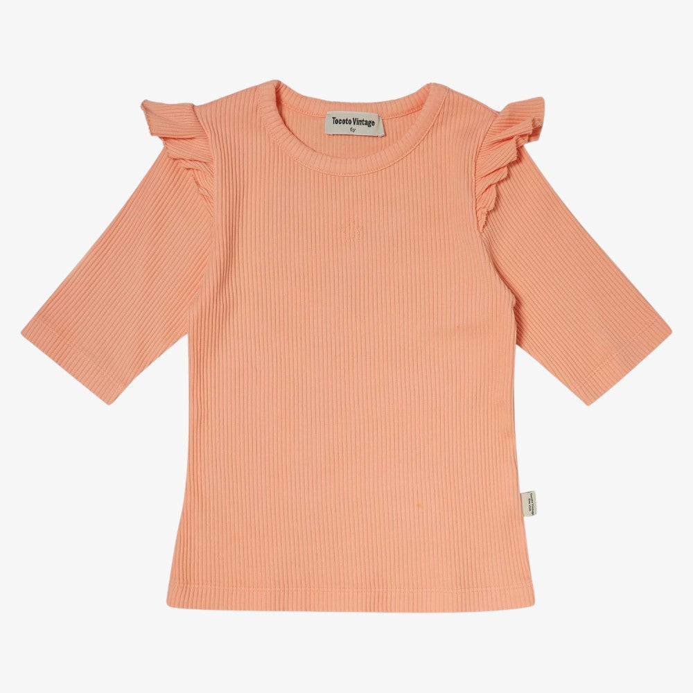 Ribbed T-Shirt - Dark Pink