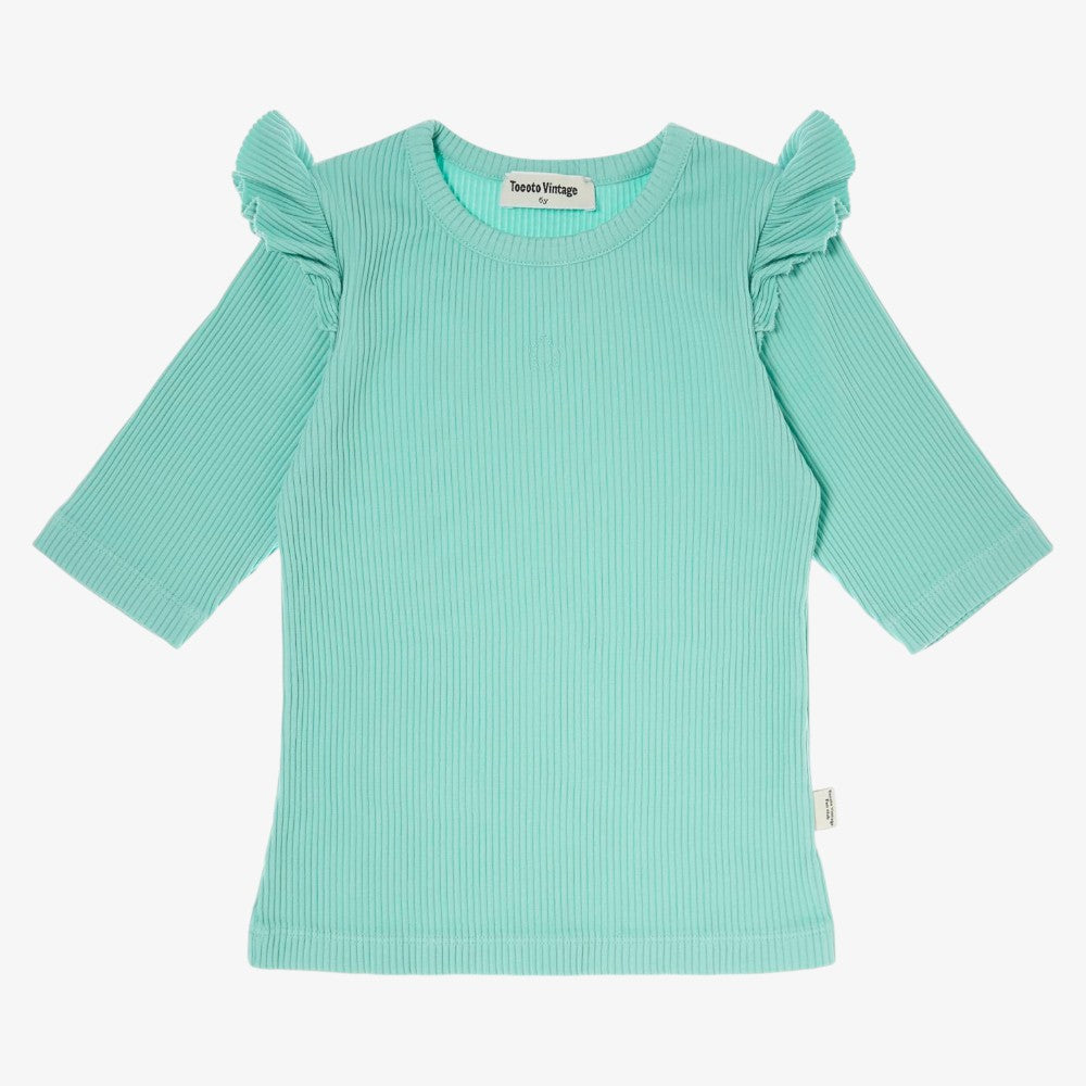 Ribbed T-Shirt - Green