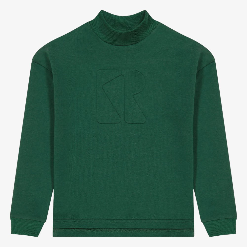 Embossed Turtleneck - Green