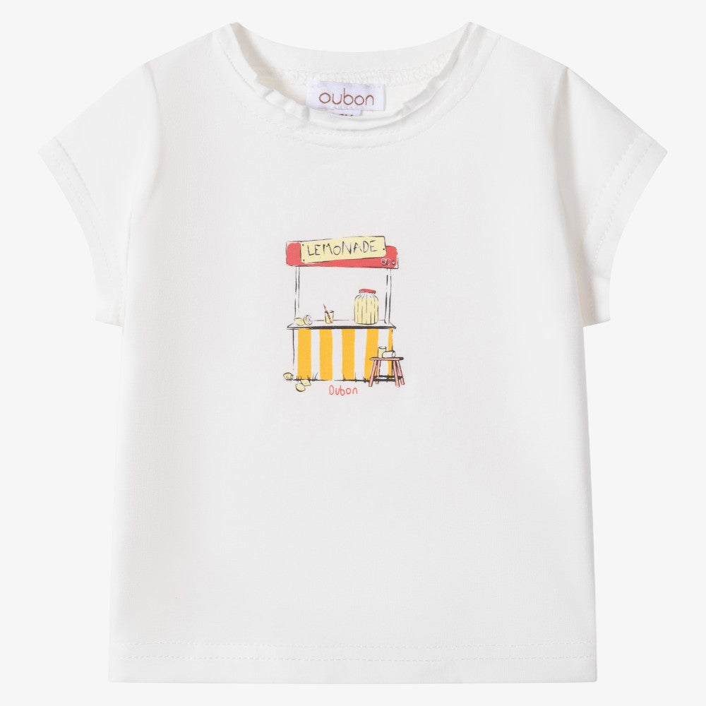 Lemonade T-Shirt And Bloomer - White & Red