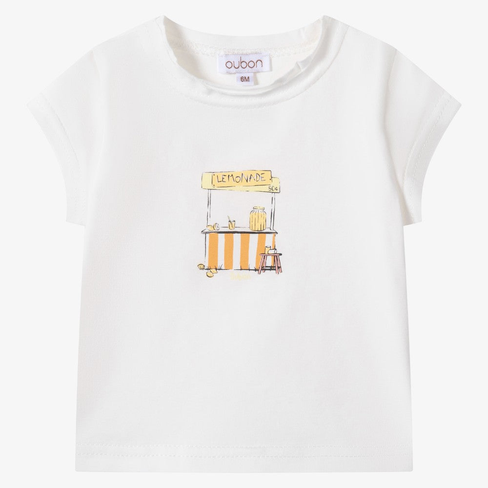 Lemonade T-Shirt And Bloomer - White & Yellow