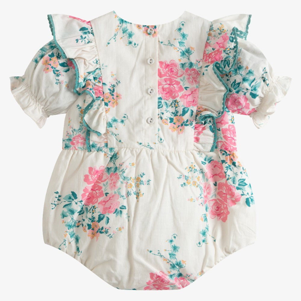 Nina Romper - Pink&ivory