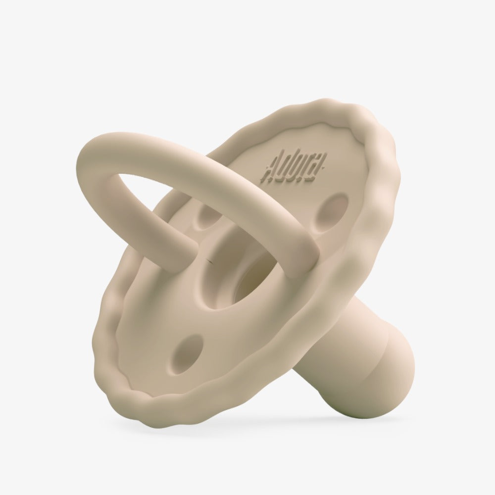 SCALLOPED PACIFIER - Saddle