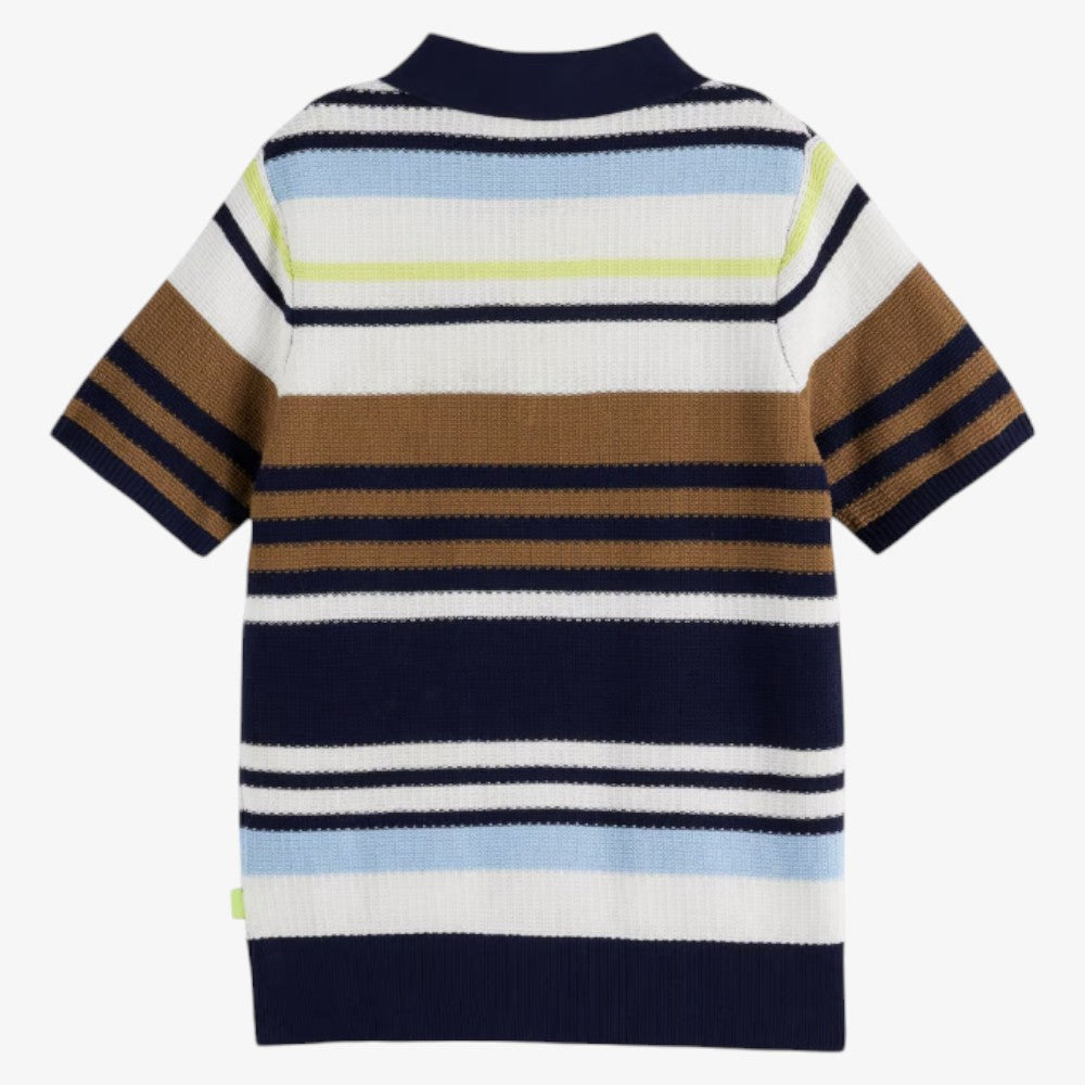 Structured Knit Polo - Multi