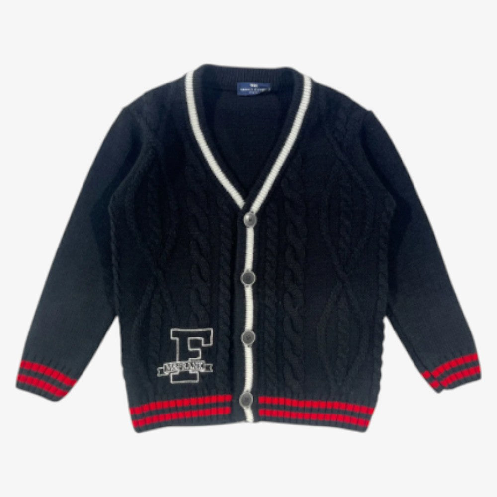 Cardigan - Black & Cream