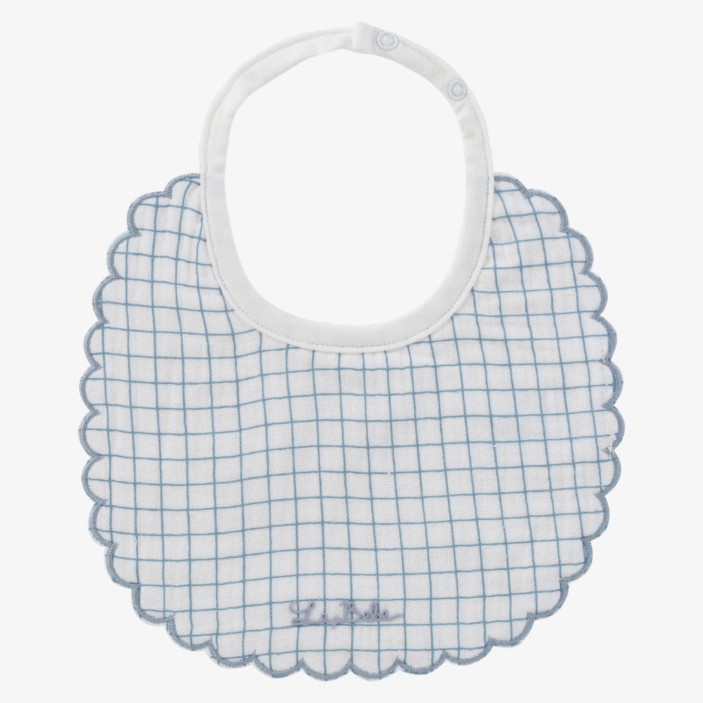 Teddy Pane Bib - Blue