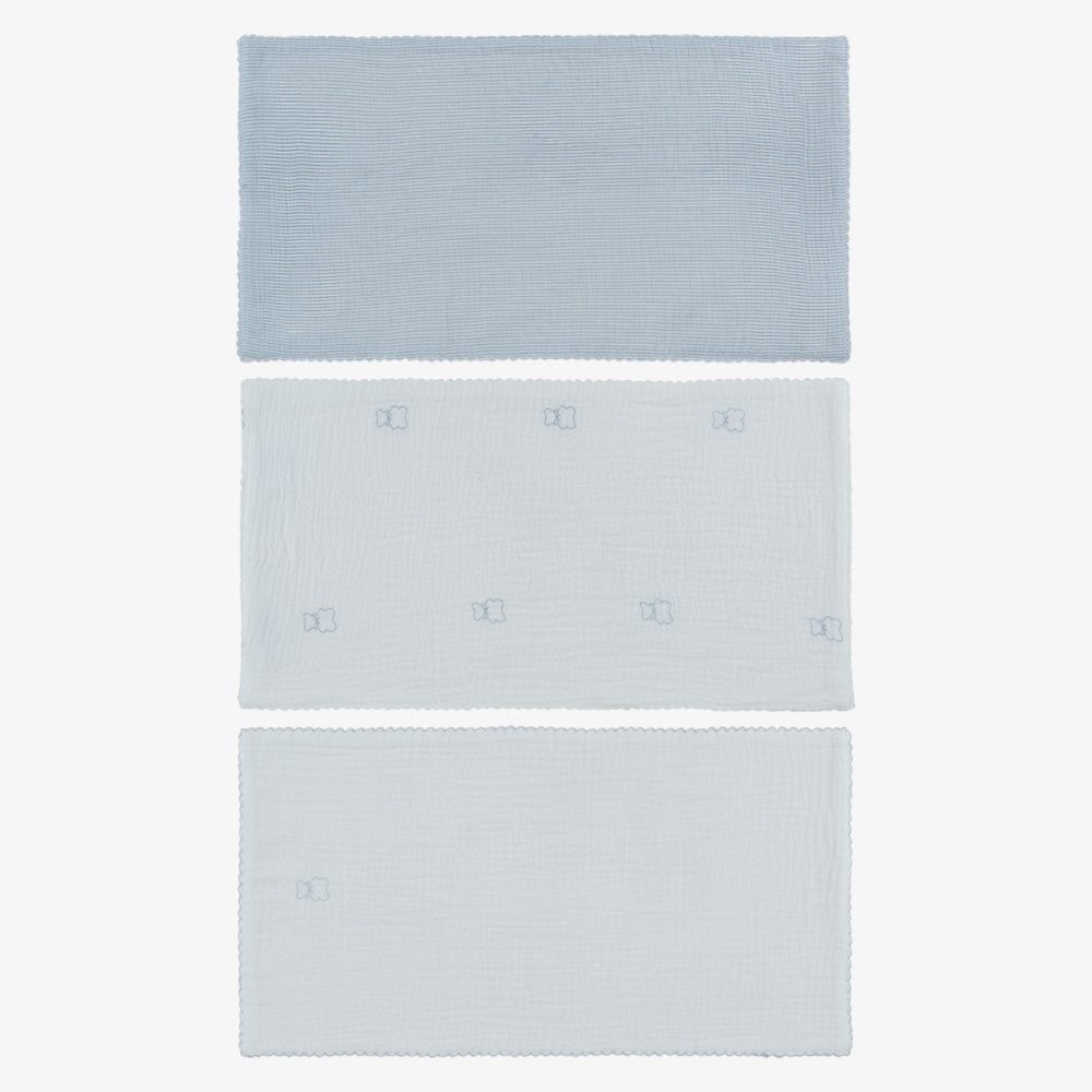 Petit Our Burp Cloths - Blue