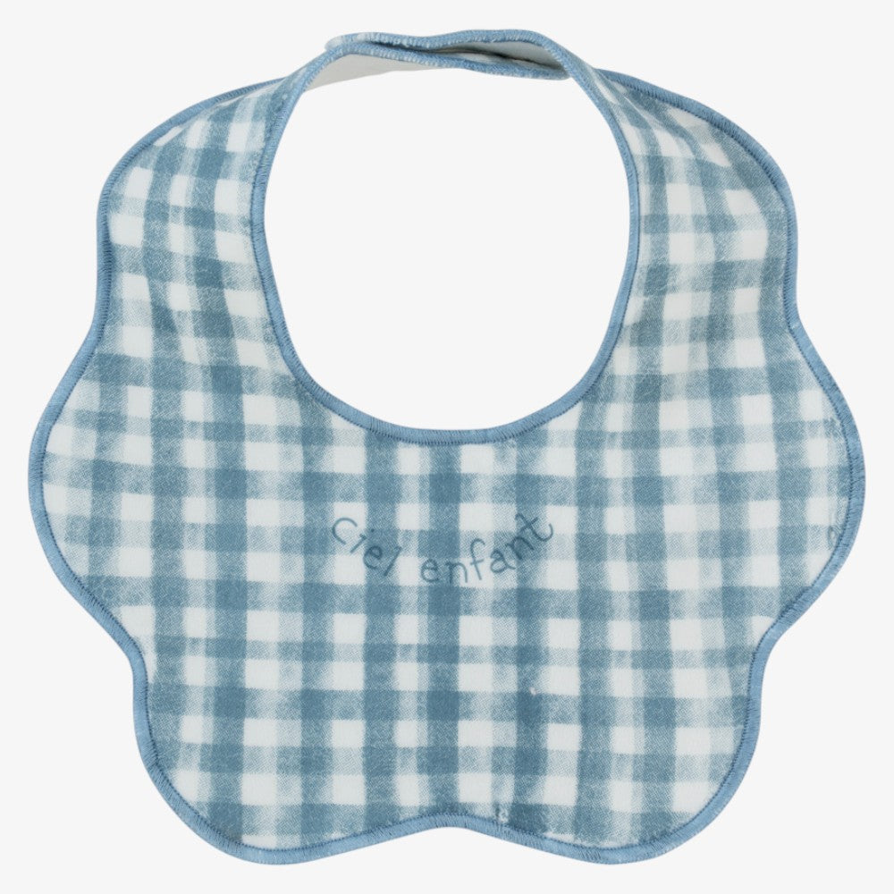 Gingham Bib - Blue