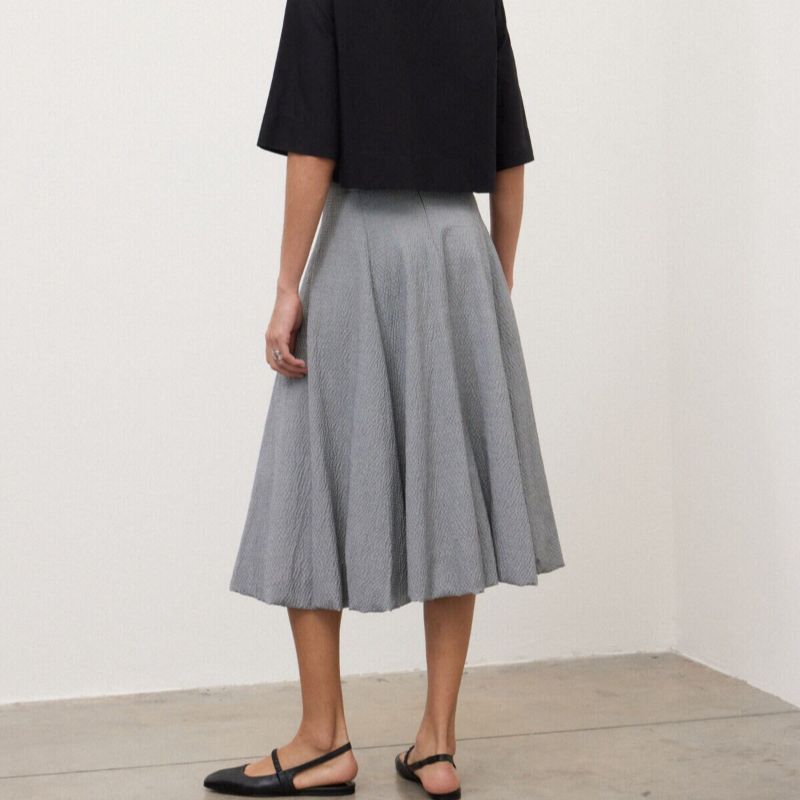Textured Skirt - Grey