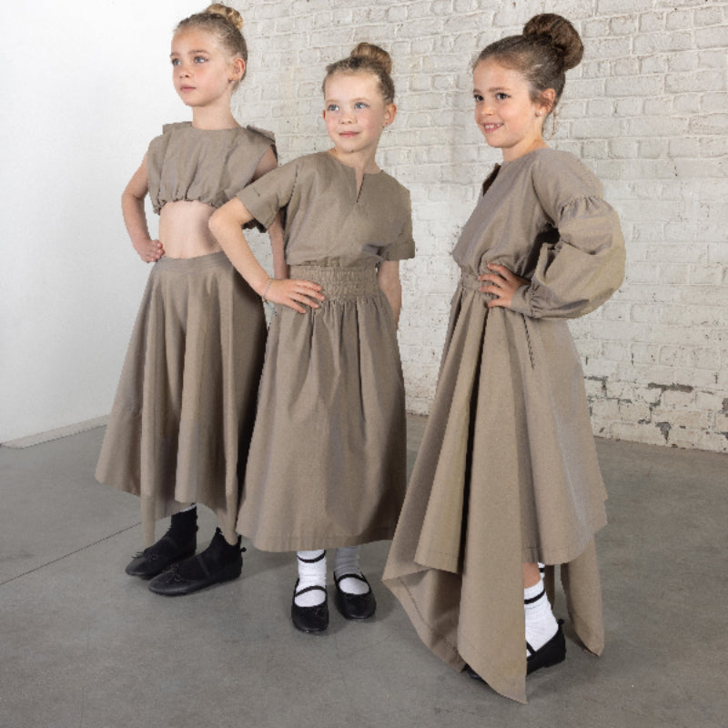 Drama Dress - Brown
