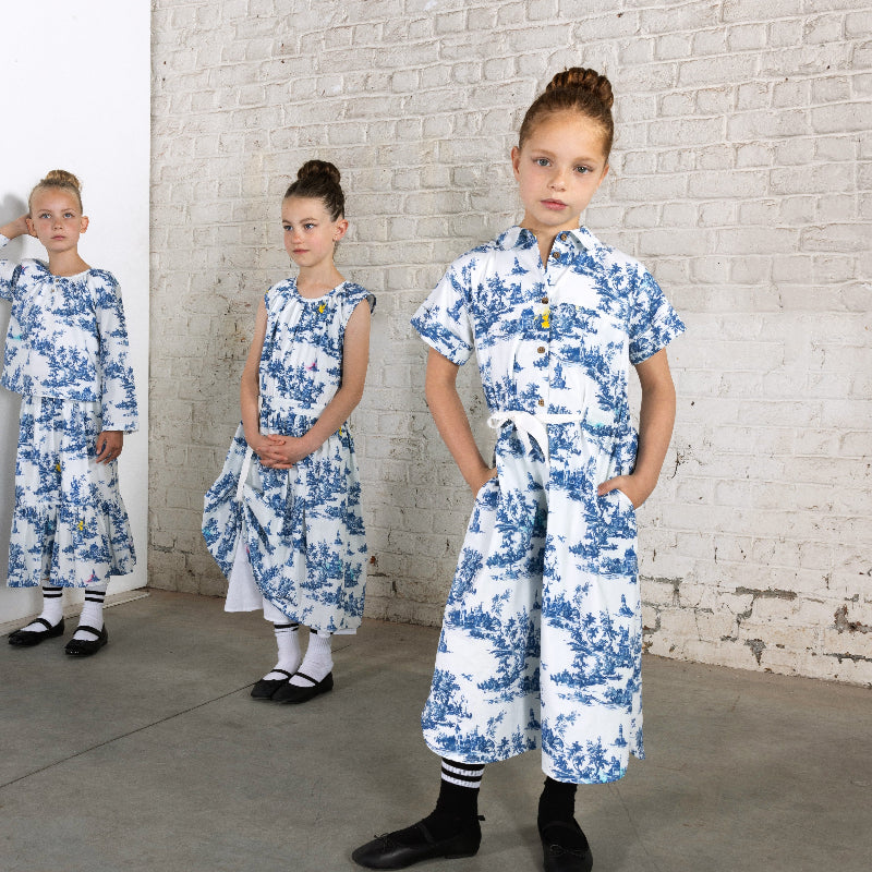 Safari Dress - Blue