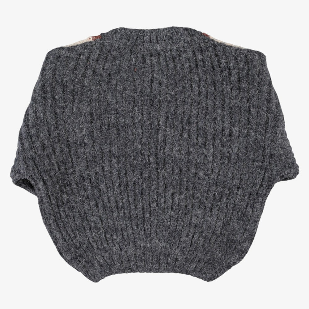 Geometric Sweater - Dark Grey