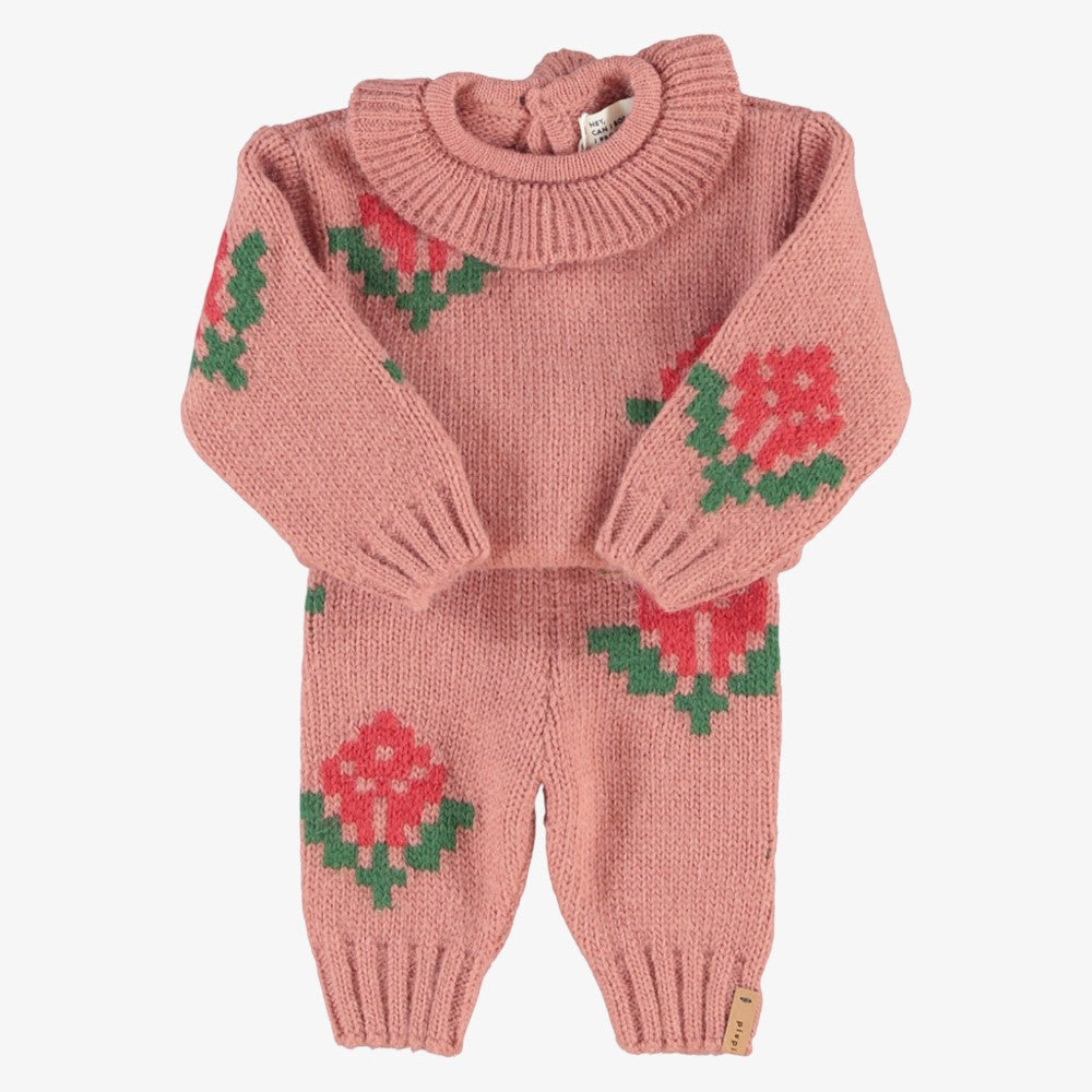 Jacquard Sweater - Pink