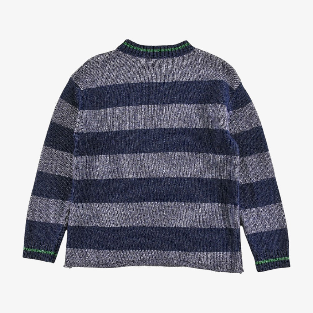 Circle Embroidered Sweater - Navy
