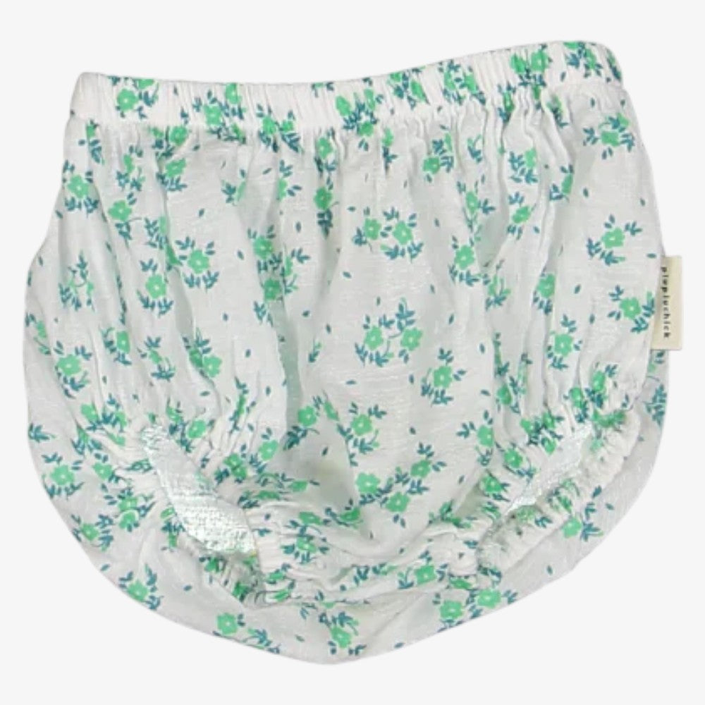 Flower Bloomer - Ecru & Green