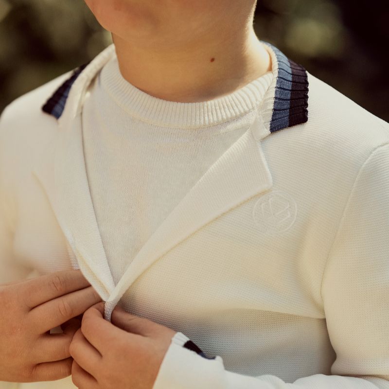 Knit Blazer - White