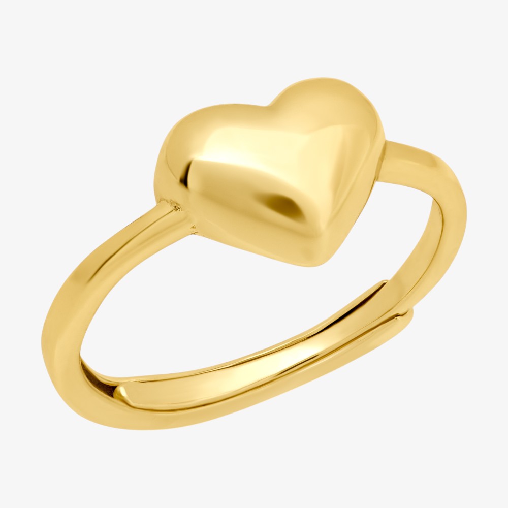 Puff Heart Ring - Gold