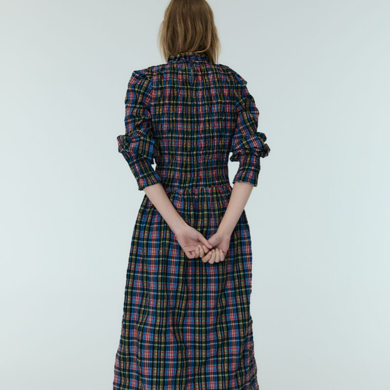 Mars Dress - Ruby Dusk Tartan