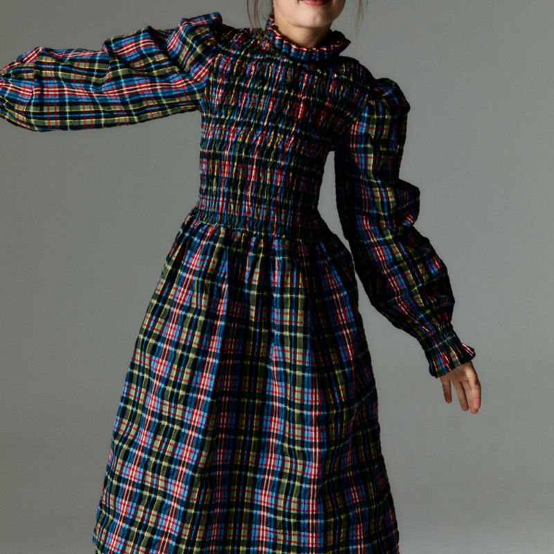 Mars Dress - Ruby Dusk Tartan