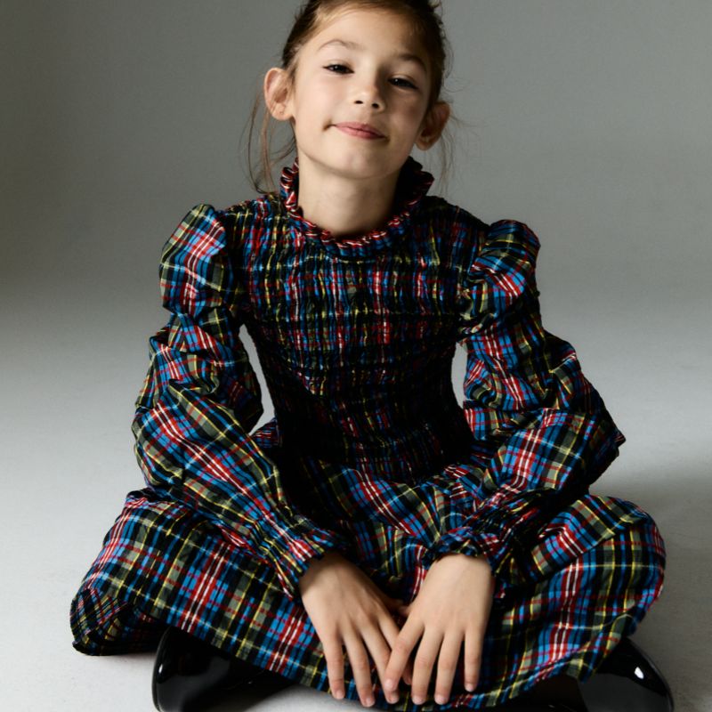 Mars Dress - Ruby Dusk Tartan