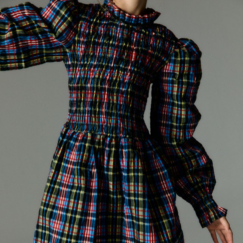 Mars Dress - Ruby Dusk Tartan