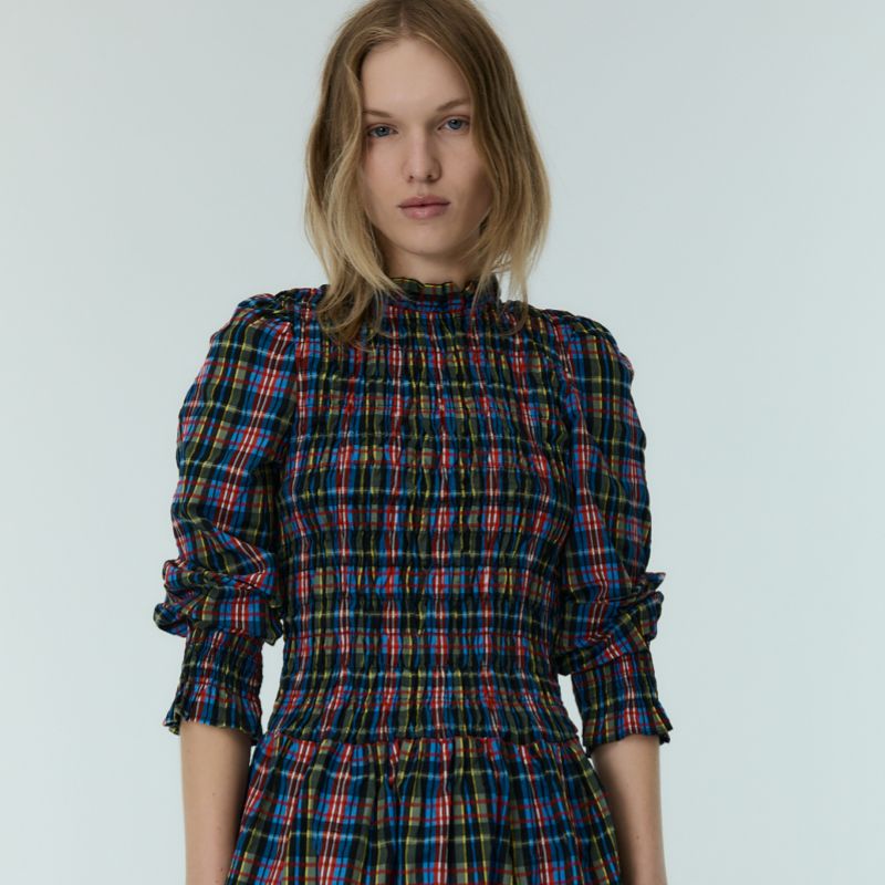 Mars Dress - Ruby Dusk Tartan