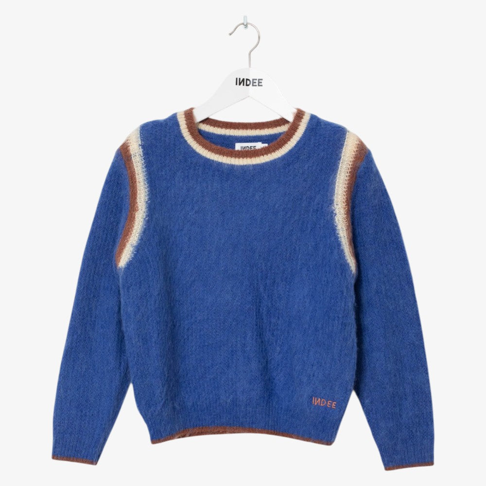 Contrast Sweater - Royal Blue