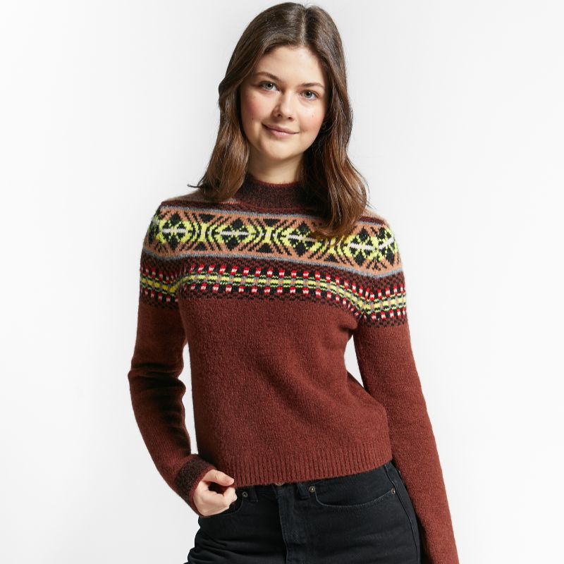 Jaquard Sweater - Coffee