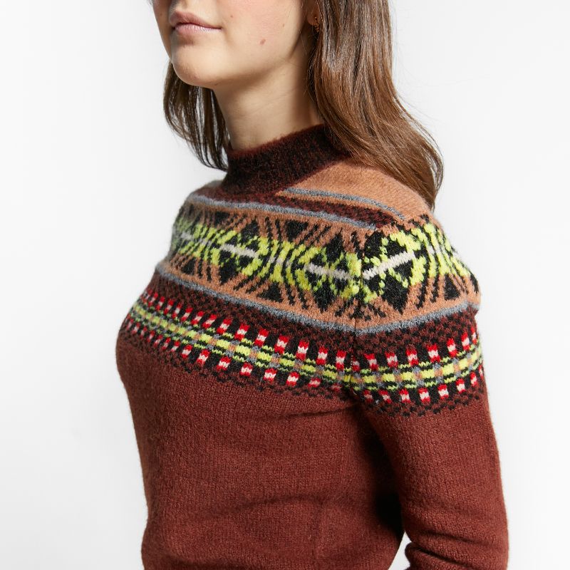 Jaquard Sweater - Coffee