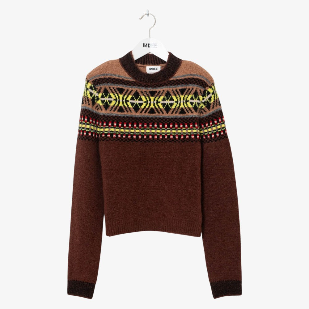 Jaquard Sweater - Coffee