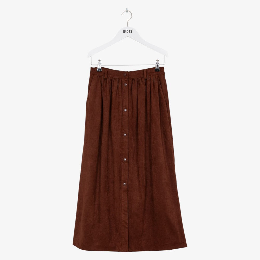 Suede Skirt - Coffee