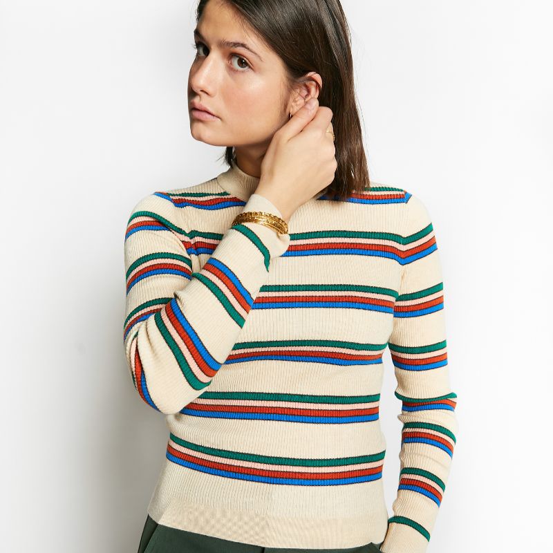 Striped Sweater - Off White