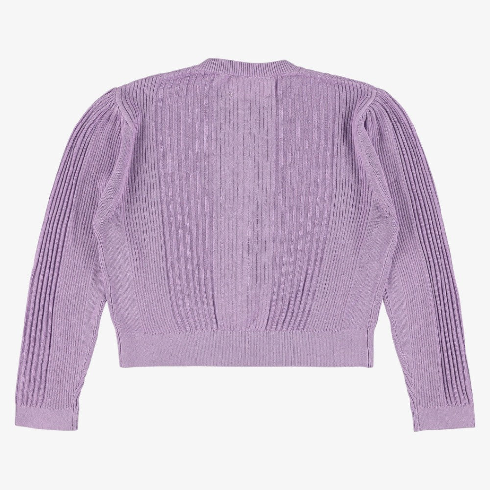 Wine Crop Cardigan - Lilac