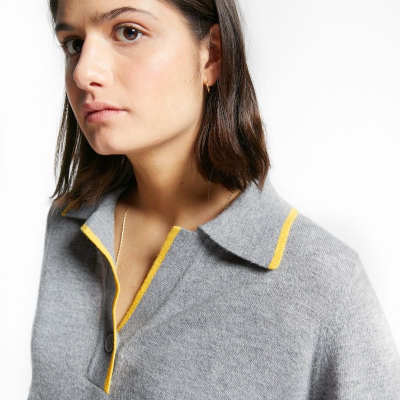 Collar Polo - Grey