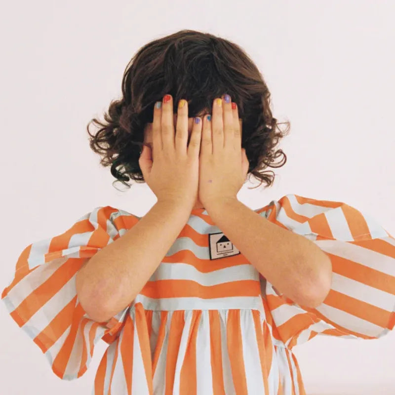 Stripe Dress - Orange