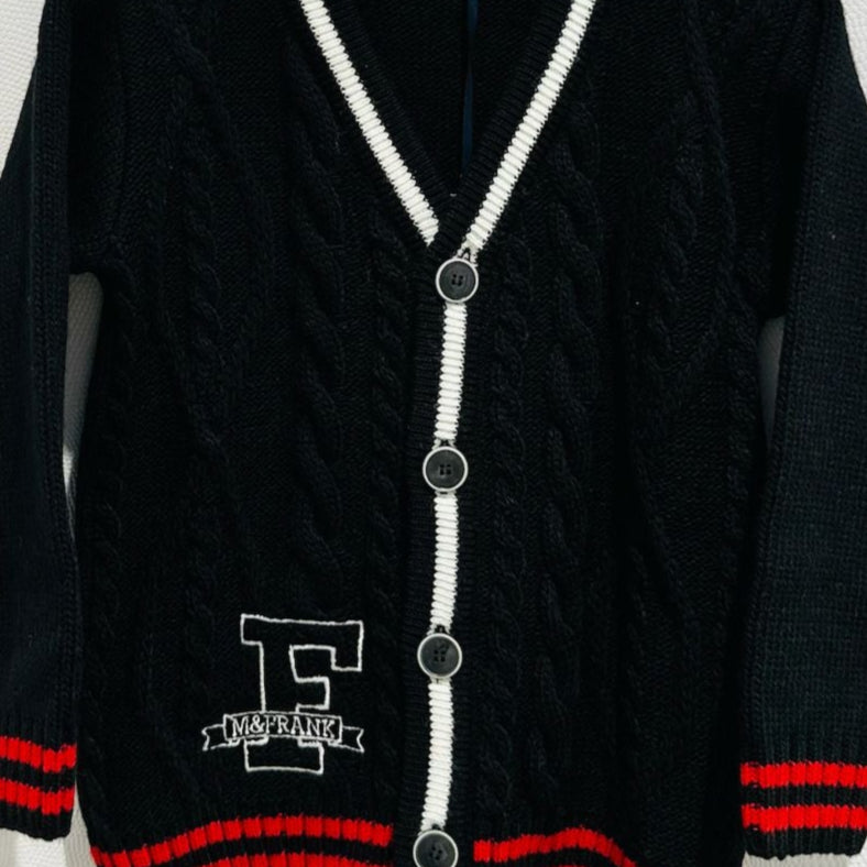 Cardigan - Black & Cream