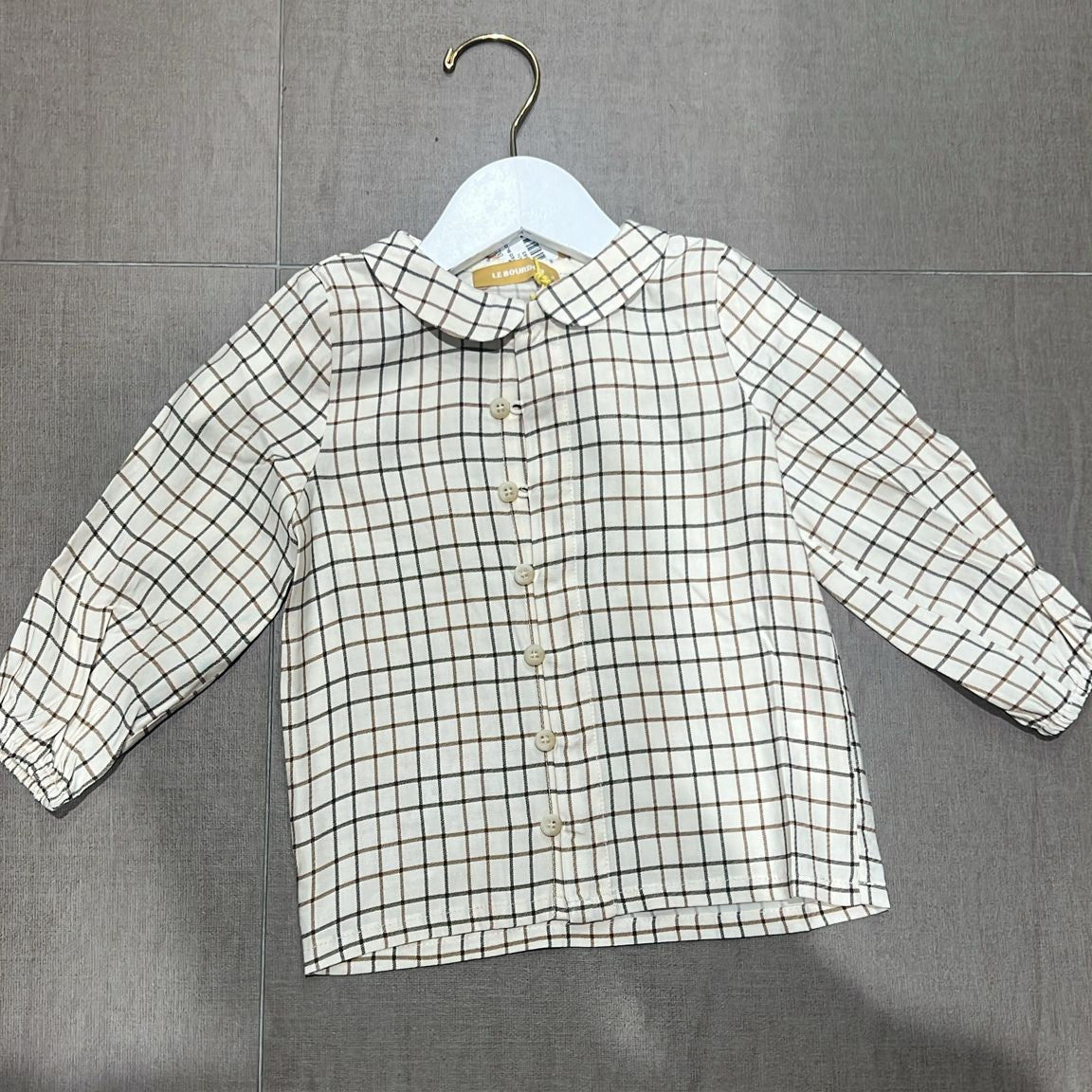 Collard Blouse - Brown