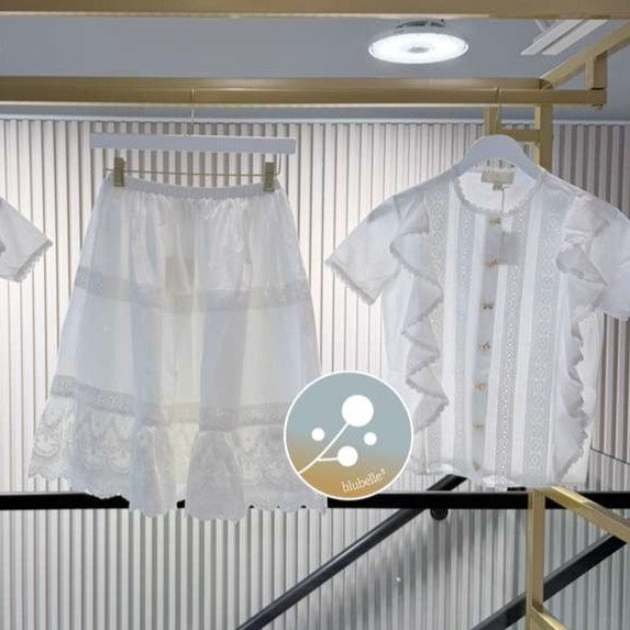 Maeve Top And Skirt - White