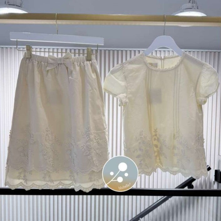 Mia Top And Skirt - Sand