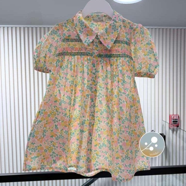Jane Dress - Floral Mint