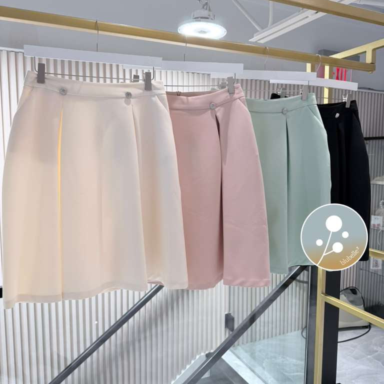 Pleat Skirt - Green