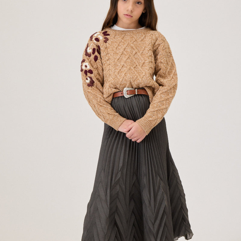 Pleat Skirt - Green