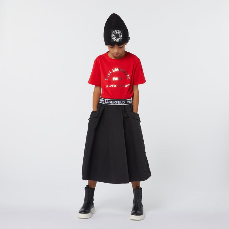 Side Pocket Skirt - Black