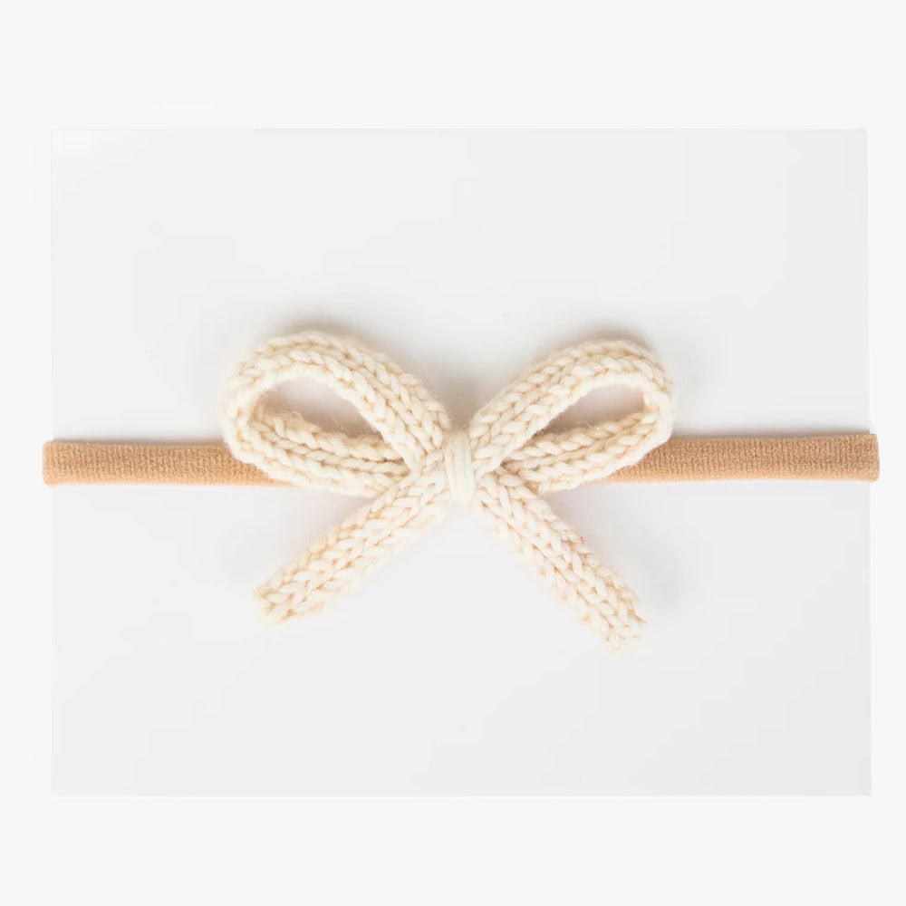 Mini Crochet Headband - Ivory