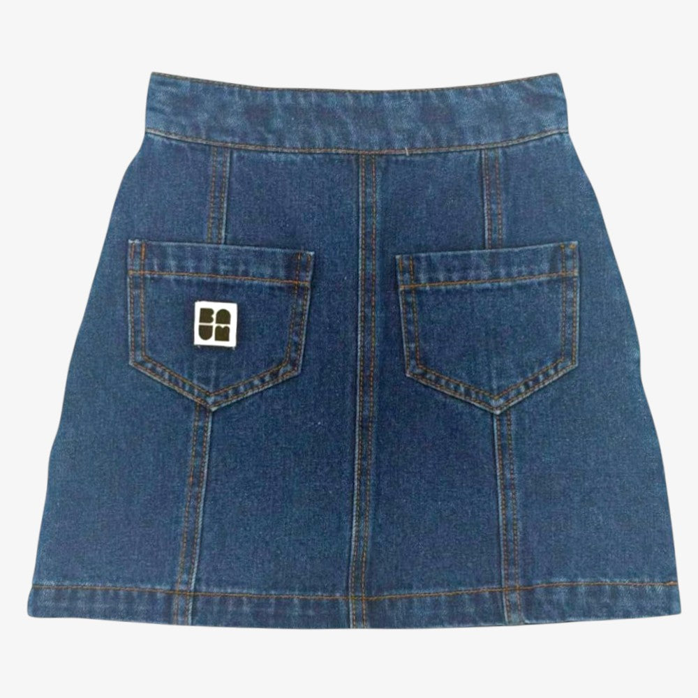 Leopard Skirt - Denim