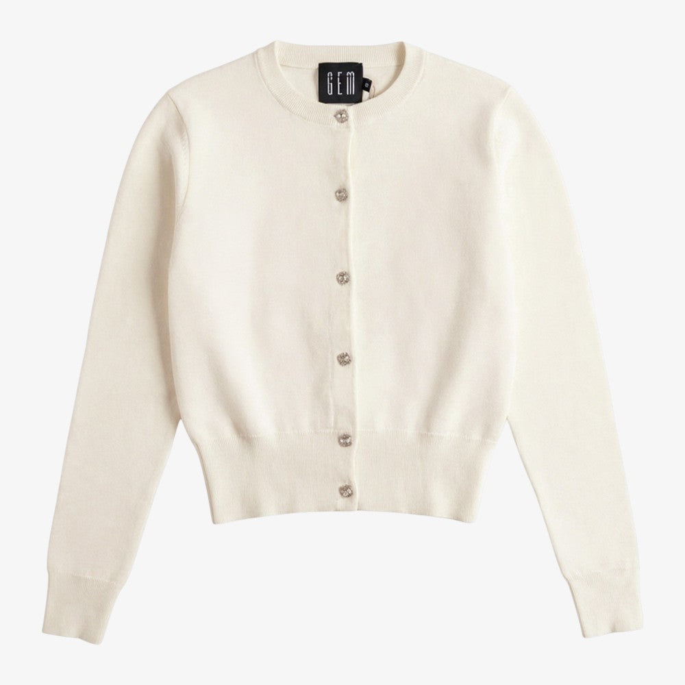 Bow Detail Cardigan - Cream