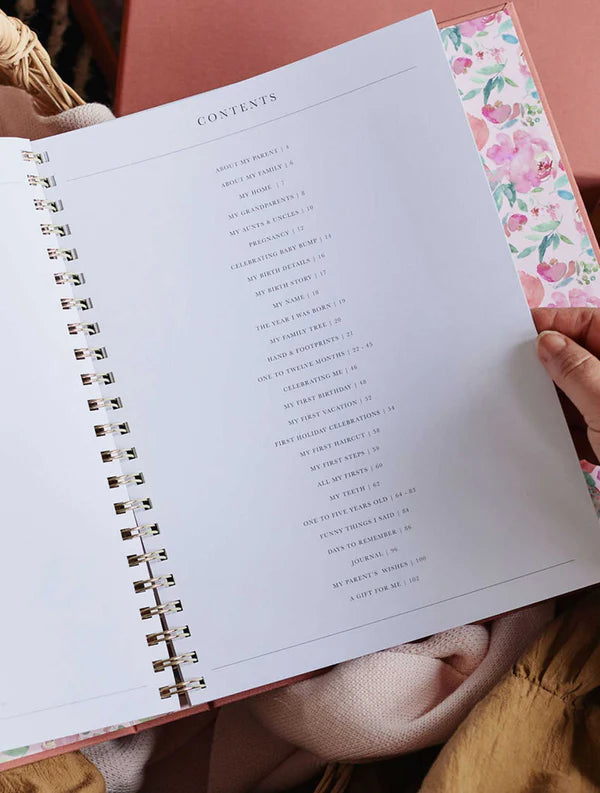 Birth To Five Years Baby Journal - Blush