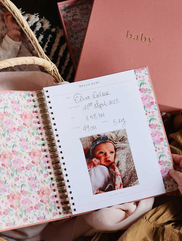 Birth To Five Years Baby Journal - Blush