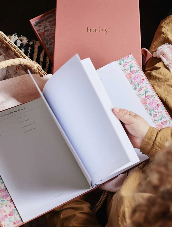 Birth To Five Years Baby Journal - Blush