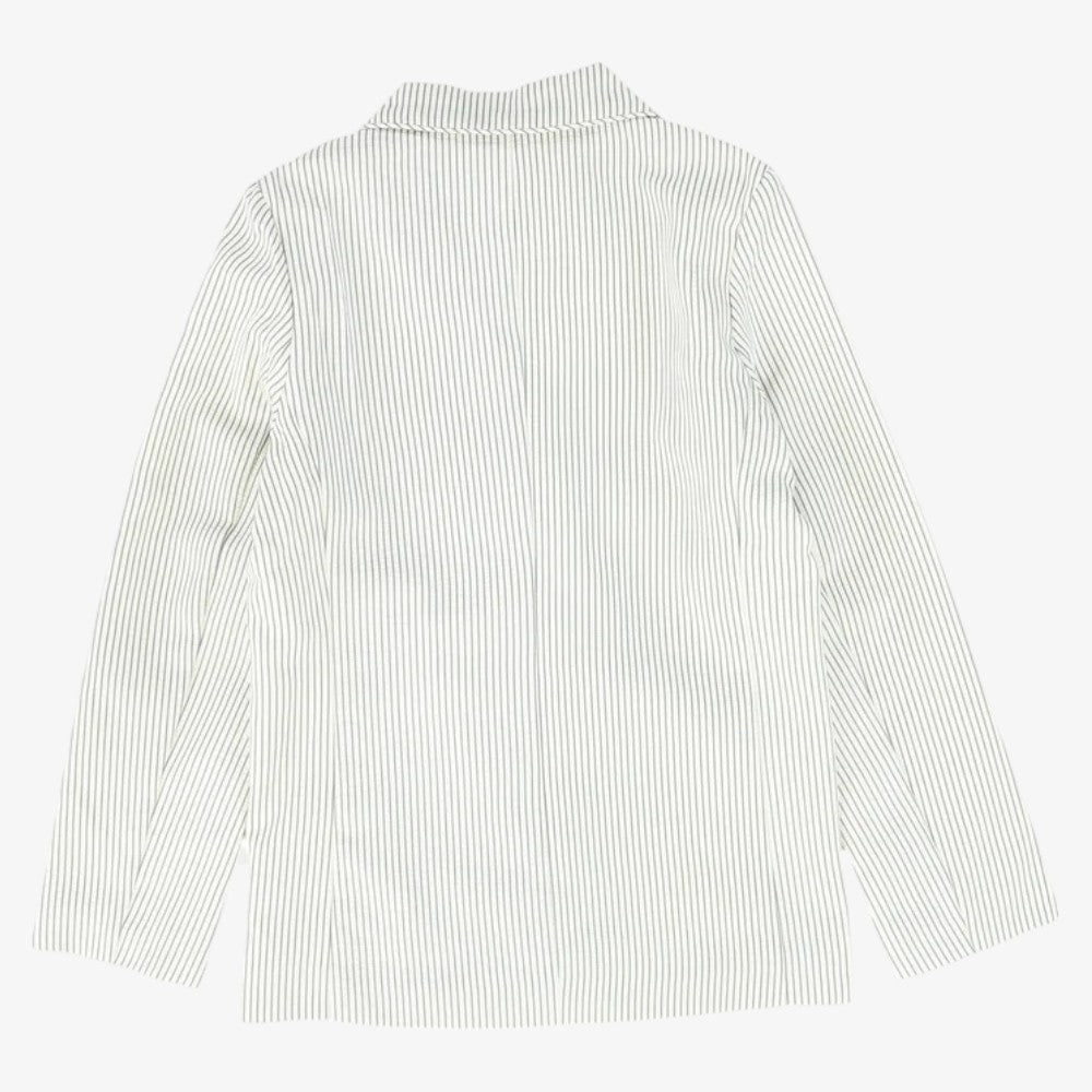 Seersucker Blazer - Dusty Blue